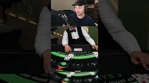 VERY LUCKY PUSH ON BLACKJACK