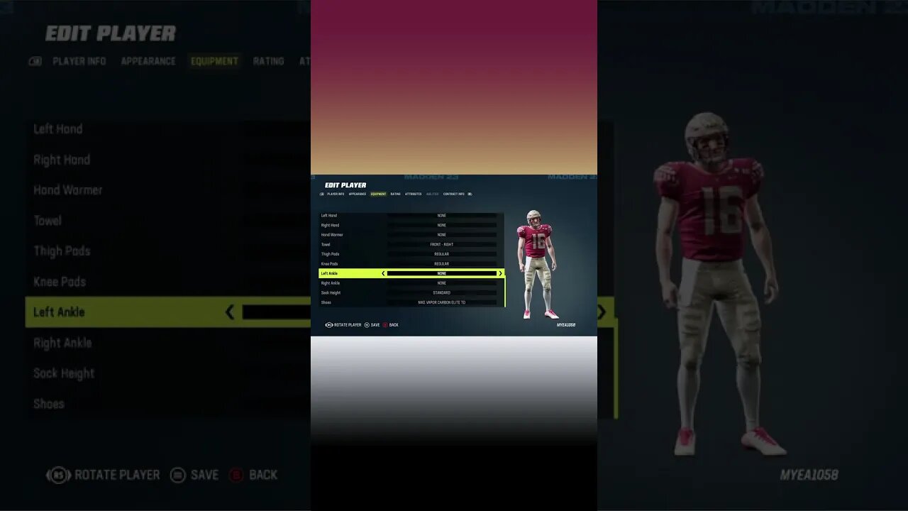 Madden 23 Chris Weinke College Creation #shorts