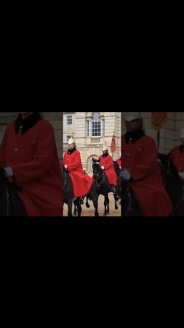 The kings life Guard leaving horse Guards parade 1615 hours #horseguardsparade