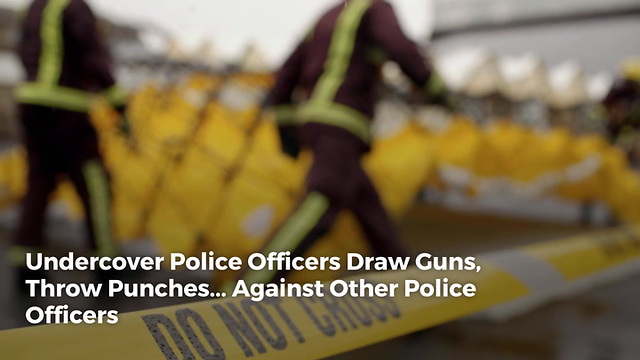 Undercover Police Officers Draw Guns, Throw Punches... Against Other Police Officers