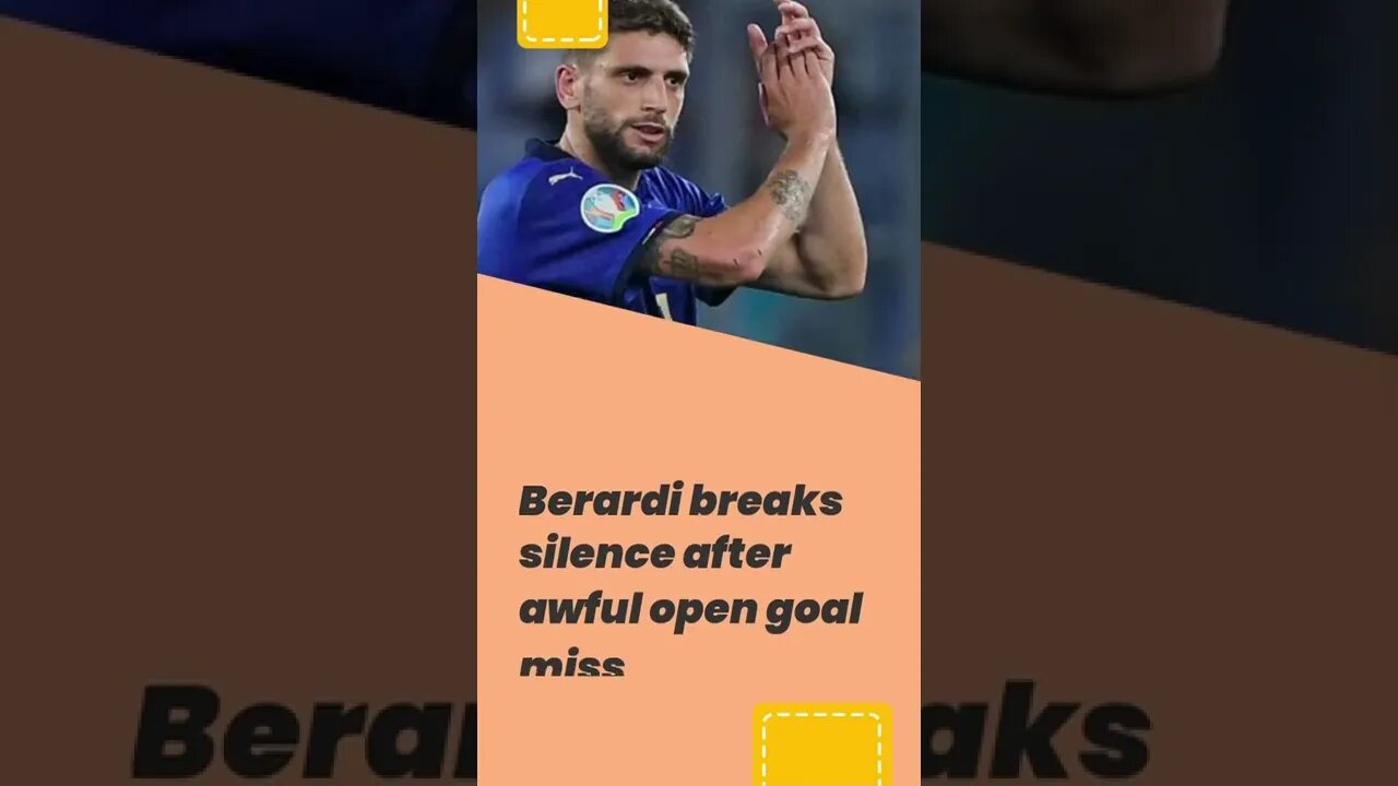 Berardi tears quiet after awful open objective miss #shorts