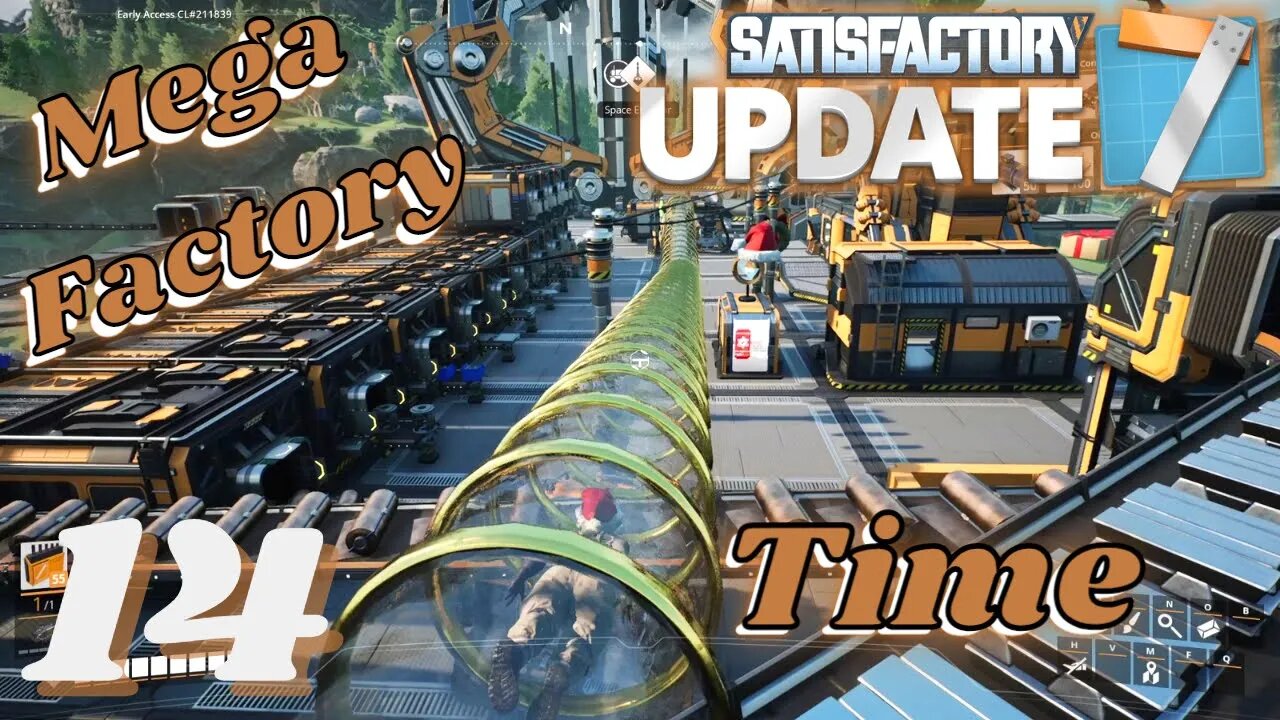 Blueprints, Hypertubes And The Start Of Our Mega Factory - Satisfactory - 14