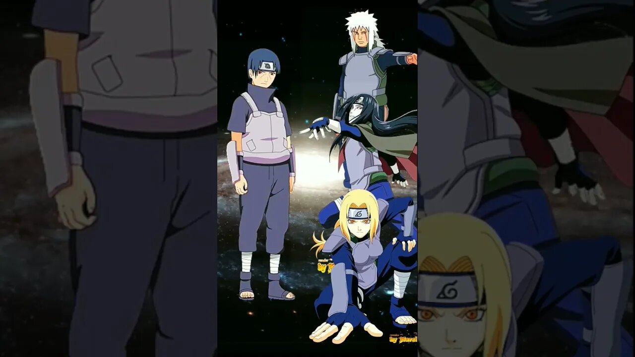 WHO IS STRONGEST?? Itachi VS Jiraiya, Orochimaru, Tsunade.#shorts