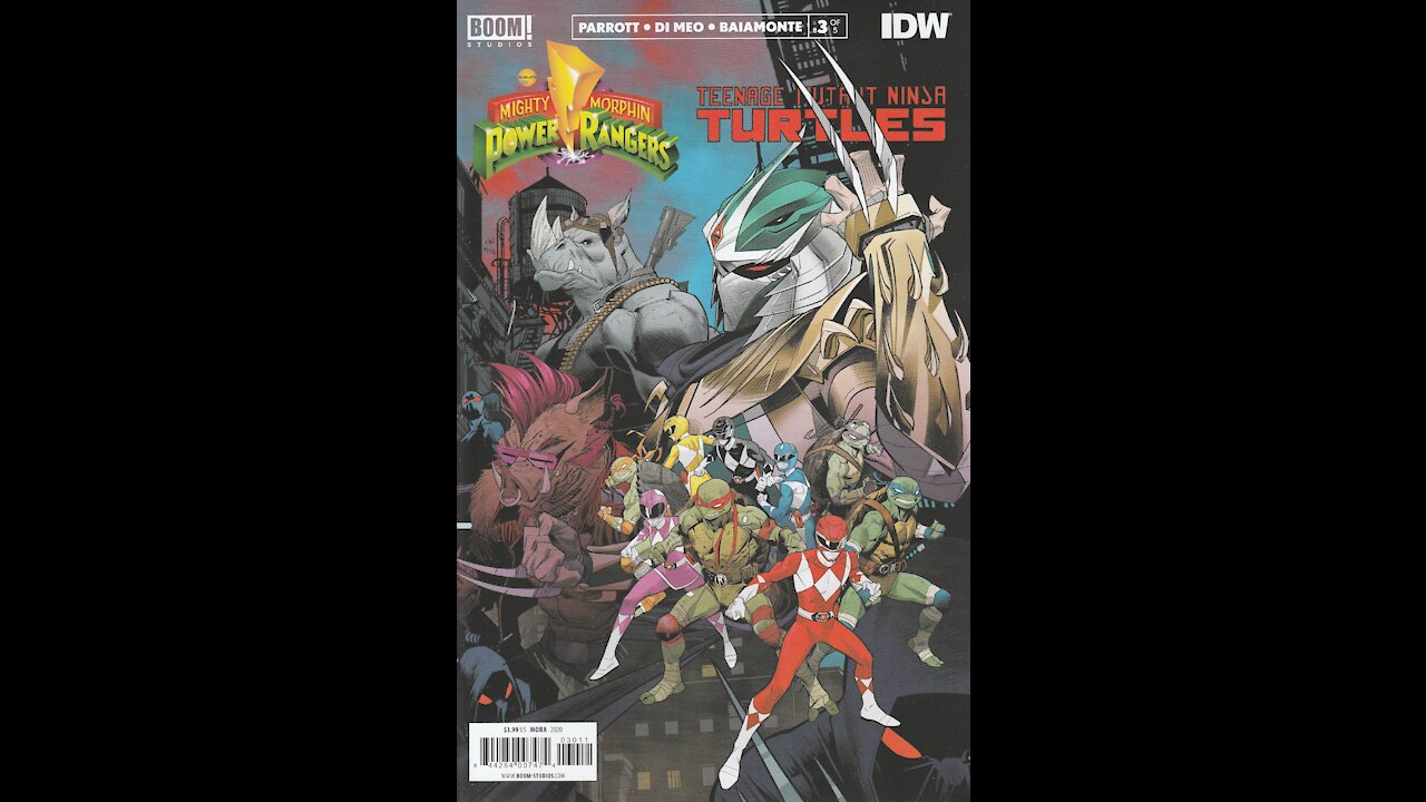 Mighty Morphin' Power Rangers / TMNT -- Issue 3 (2019, Boom! / IDW) Review