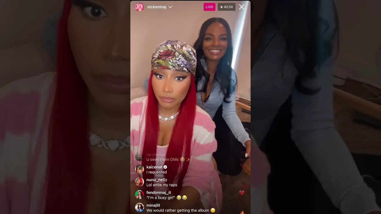 NICKI MINAJ IG LIVE: Kai Cenat Goes Live With the Barbs Queen Nicki Minaj (05/10/23) PT.1