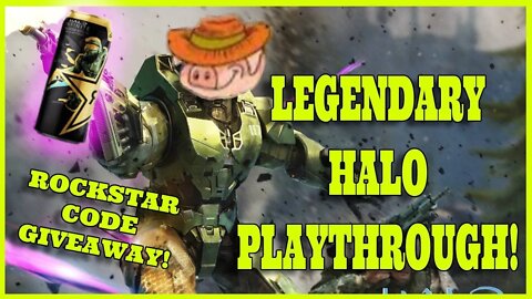 HALO INFINITE ROCKSTAR CODE GIVEAWAY! - FIRST LEGENDARY PLAYTHROUGH