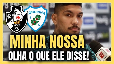 DE AGORA! OLHA O QUE ELE FALOU! NOTÍCIA DO VASCO