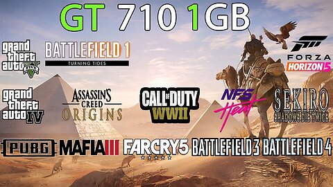 GT 710 + i7 3770 (2024 13 Games Tested)