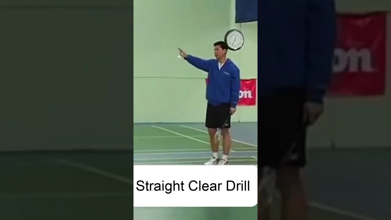 Practicing Clear Shots in Badminton - Kevin Han #shorts