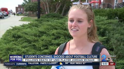 UMD students react to football fall out