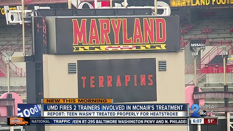 2 trainers involved in treating McNair dismissed