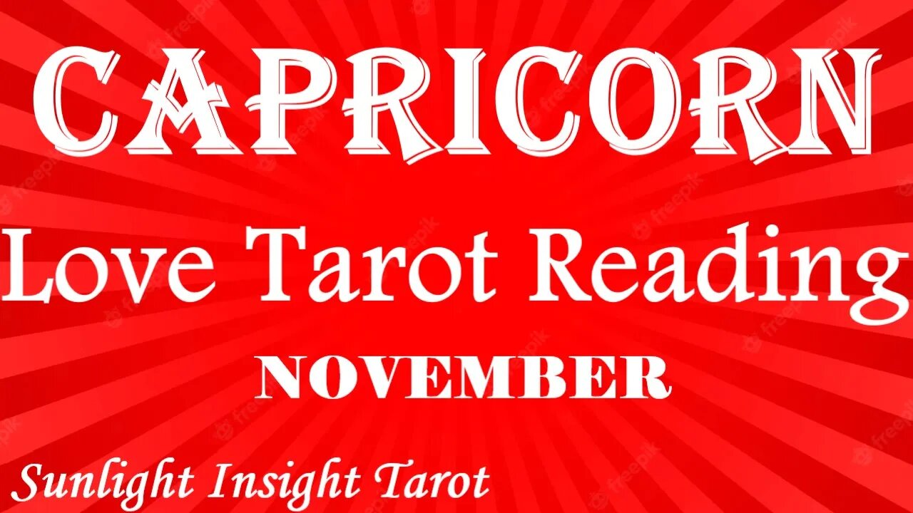 CAPRICORN *Let Them Leave Because A Greater Better Love is Coming In!*❤️‍🔥TAROT LOVE NOV 2022