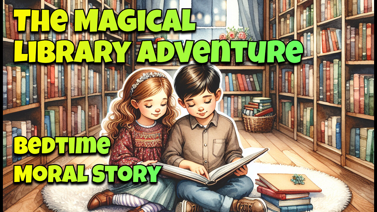 The Magical Library Adventure - Fairy Tale Story for Kids in English