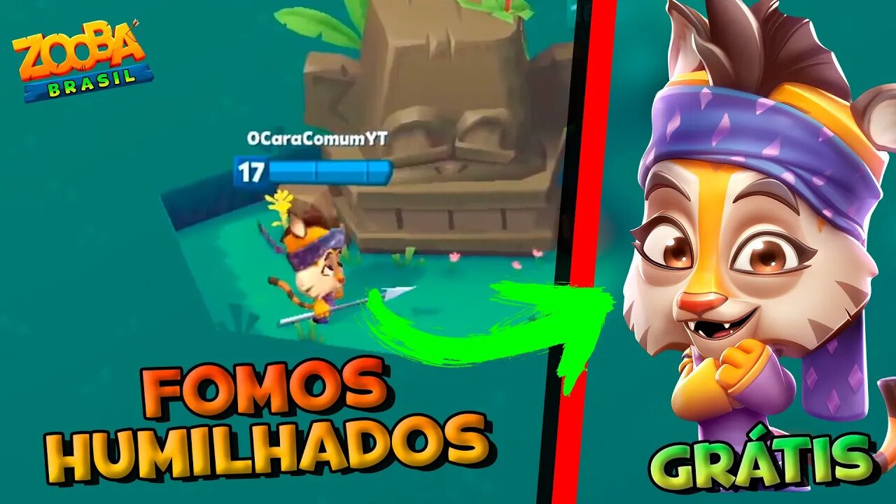 Ganhei a NOVA skin JADE RAMADÃ Grátis! Fomos Humilhados no Squad Zooba