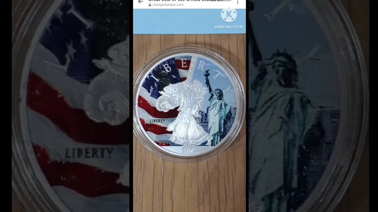 #Great #Seal of the #United #States #Coloured #Liberty #Coin @ #ChangeChecker com #coincollecting