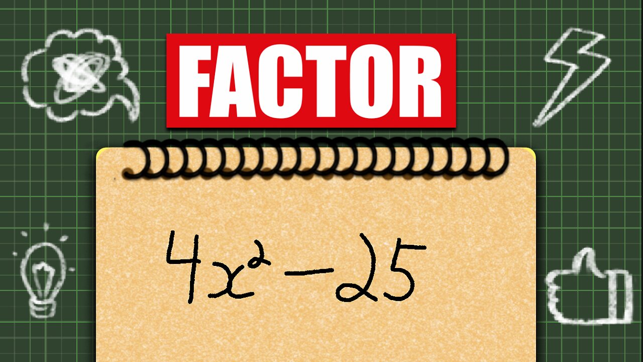 An alternative way to factor the difference of squares