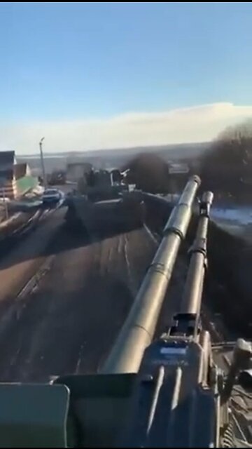 Russian tanks are seen crossing border into Ukraine from Belarus. Pray for Ukraine.