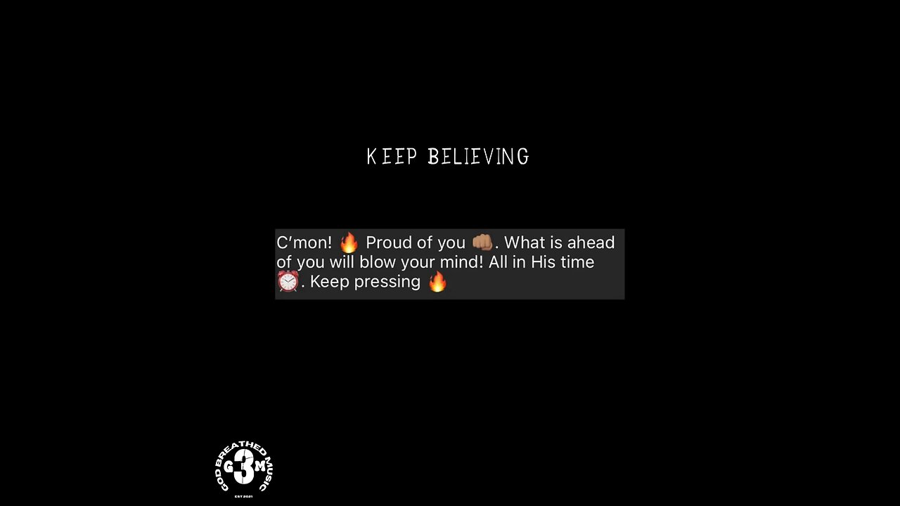 Music for motivation “Keep Believing “ by GBM GBEATS