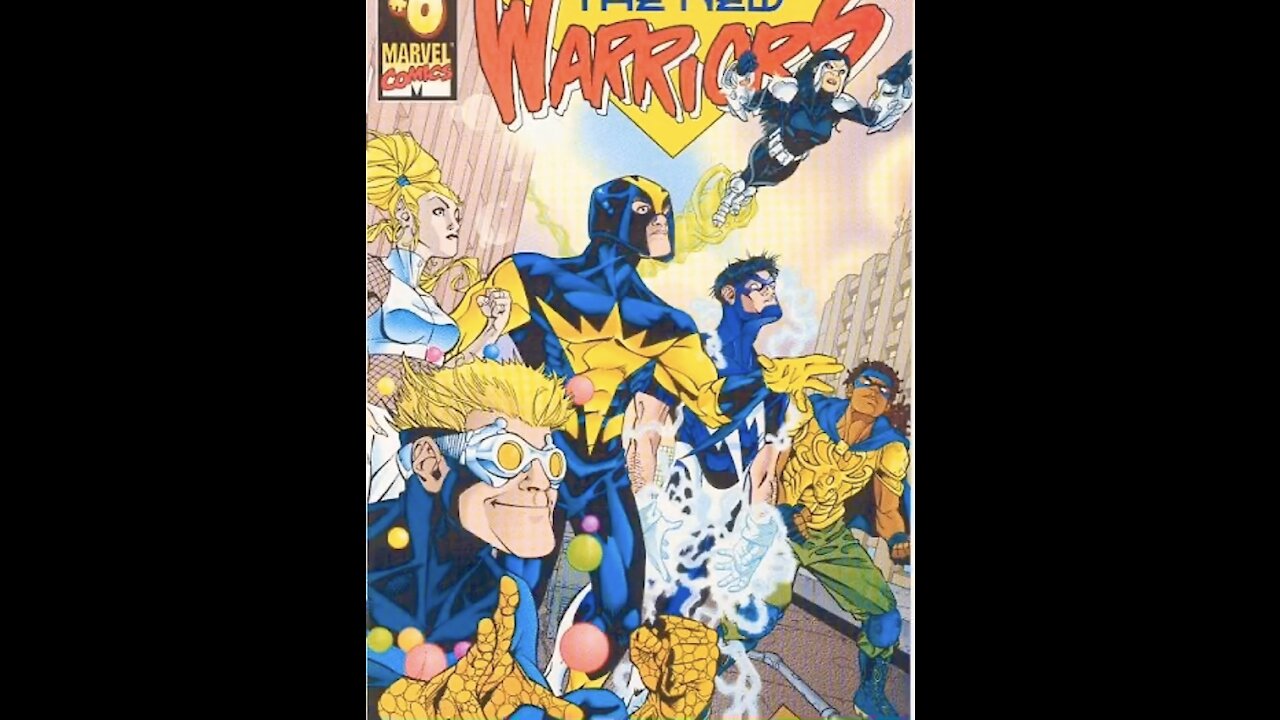 New Warriors comix book art