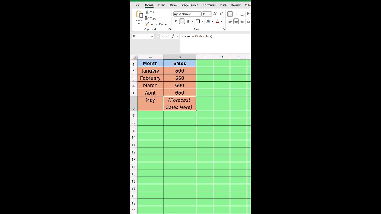 Predict Sales in Excel: Learn FORECAST & TREND Functions! #ExcelTips #DataAnalytics #ExcelTutorial