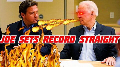 Joe Biden Sets Record Straight on Ron Desantis Speech!