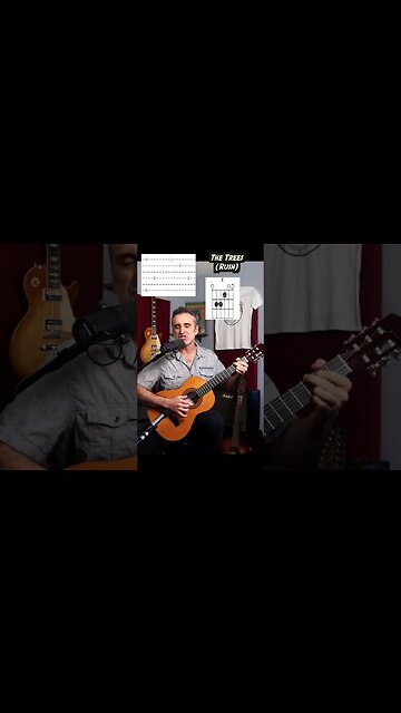 The classical guitar intro to The Trees by Rush #shorts