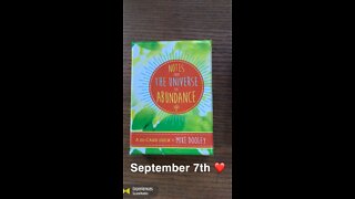 September 7th oracle card: experiences