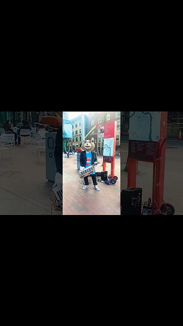 Keytar Bear of Boston Massachusetts. The Bear that rocks Harvard.#entertainment #shorts