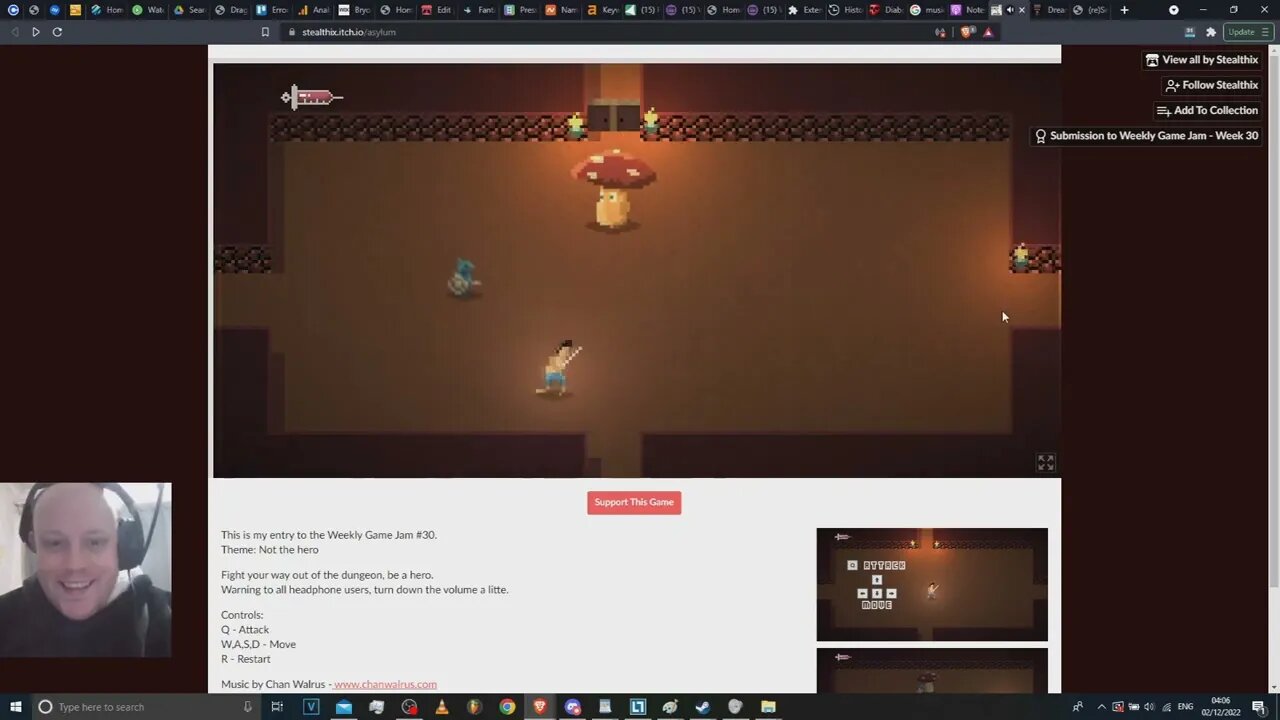 Check out this cool mini game by Stealthix with my music in it!