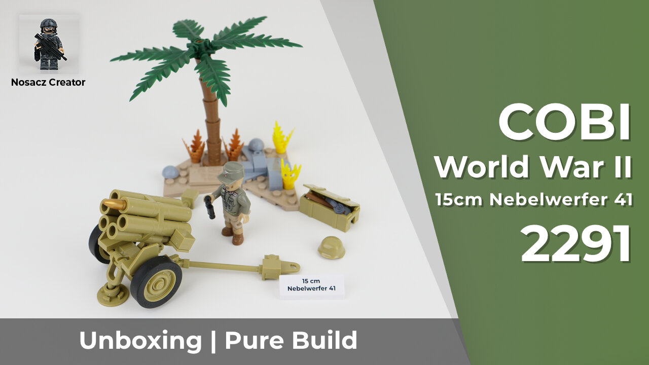 COBI World War II | 2291 --- 15cm Nebelwerfer 41 --- unboxing and pure build