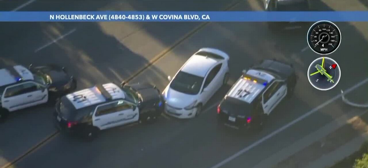 Police chase ends in Southern California