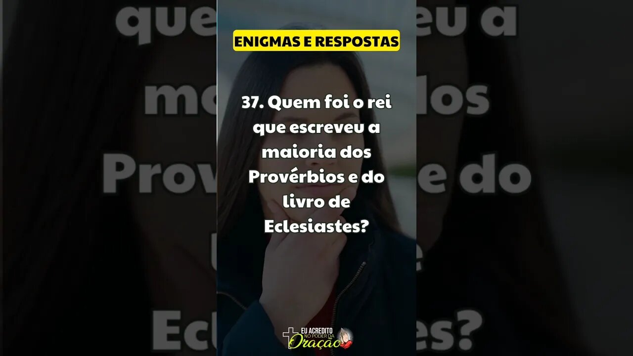 ❓QUIZ BÍBLICO - Teste Seu Conhecimento 37