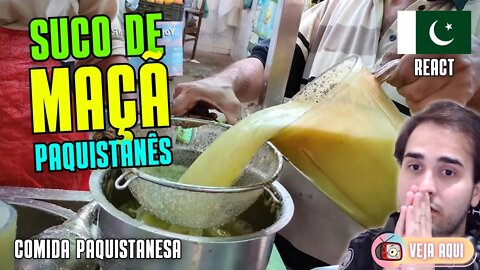 SUCO DE MAÇÃ PAQUISTANÊS! Será que é bom? Reagindo a COMIDAS DE RUA do PAQUISTÃO | Veja Aqui Reacts