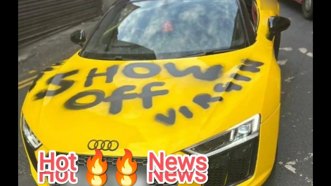 Leeds millionaire, 20, has £100,000 Audi vandalised with very rude insults