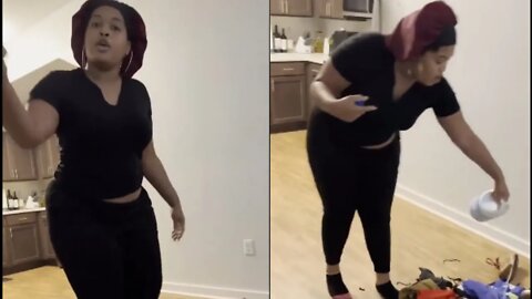 THE CONSEQUENCES OF Dating Broke Males! BITTER Woman DESTROYS BF Clothes After She Got DUMPED