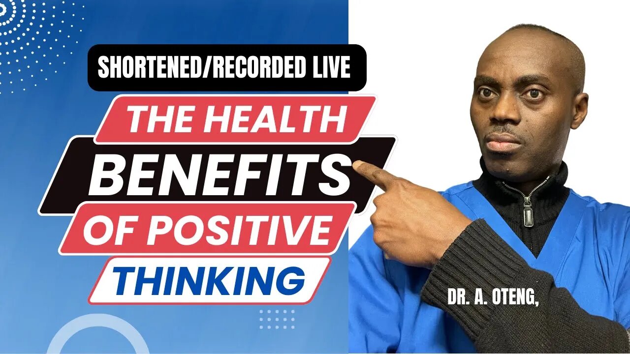 The Health Benefits of Positive Thinking #droteng