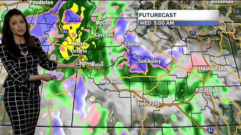 A wet Wednesday morning