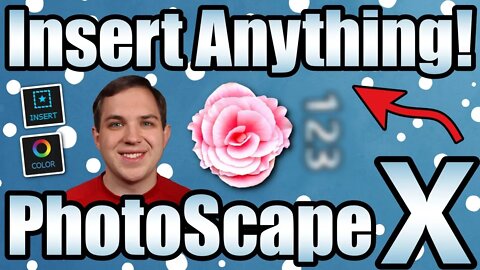 PhotoScape X Insert Tutorial! Add Text, Images, & Graphics!