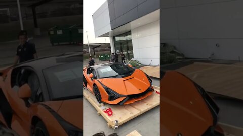 LAMBORGHINI SIAN DELIVERY DAY!!! #shorts #cars #cleancar #cartok