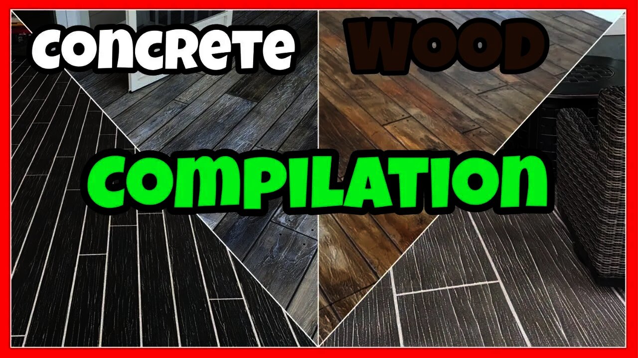 Concrete That LOOKS LIKE WOOD 👷 COMPILATION 👷 Complete Transformation!