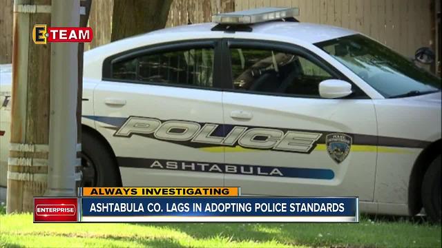 Ashtabula Co. lags behind in adopting statewide police standards