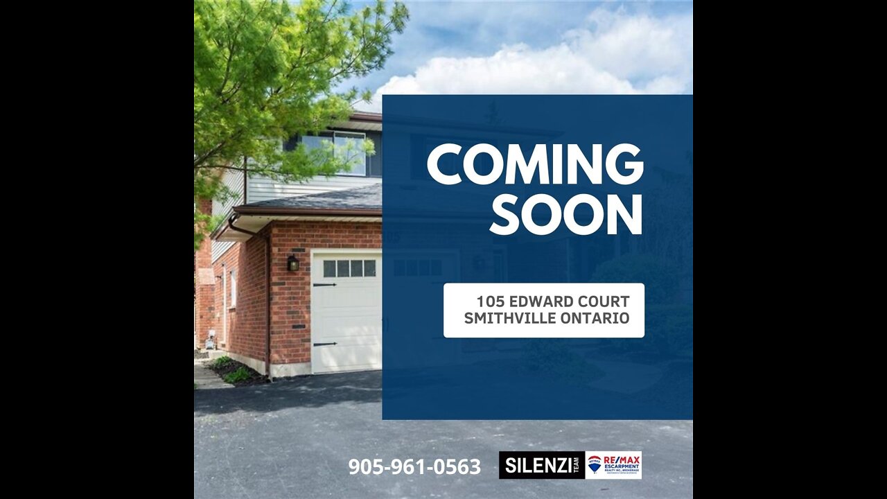 💥Not On MLS Coming Soon!💥 105 Edward Court Smithville Ontario