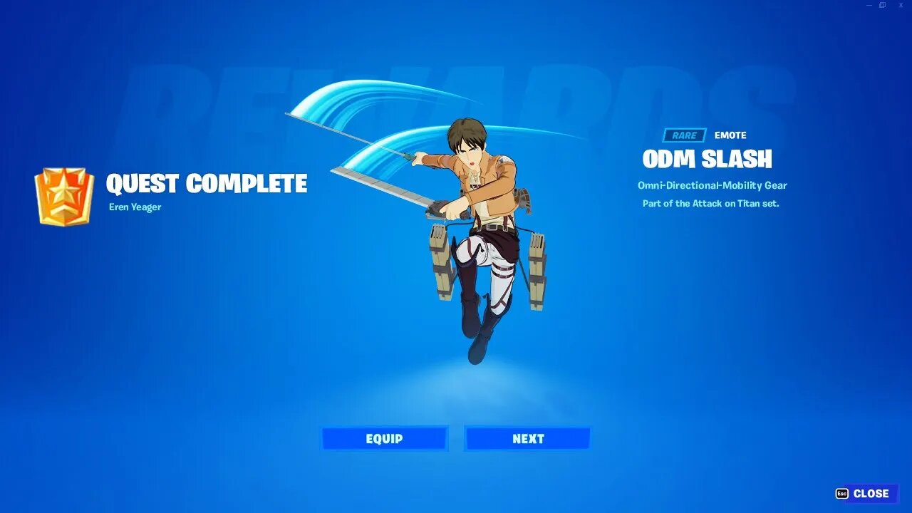 EREN YEAGER'S Free EMOTE in Fortnite!