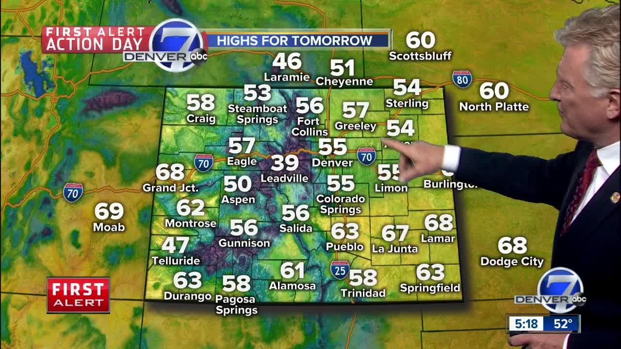 Cool and wet weather lingers over Colorado