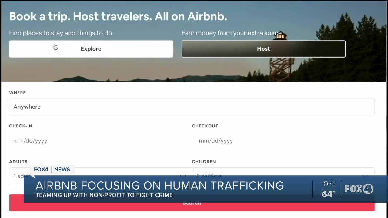 Airbnb focusing on human trafficking