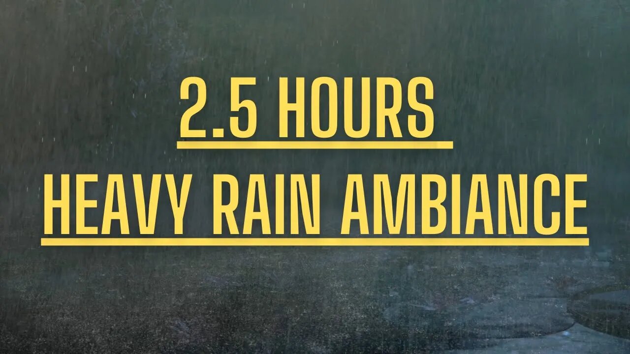 Heavy Rain Ambience For Sleeping | Rain Ambient White Noise