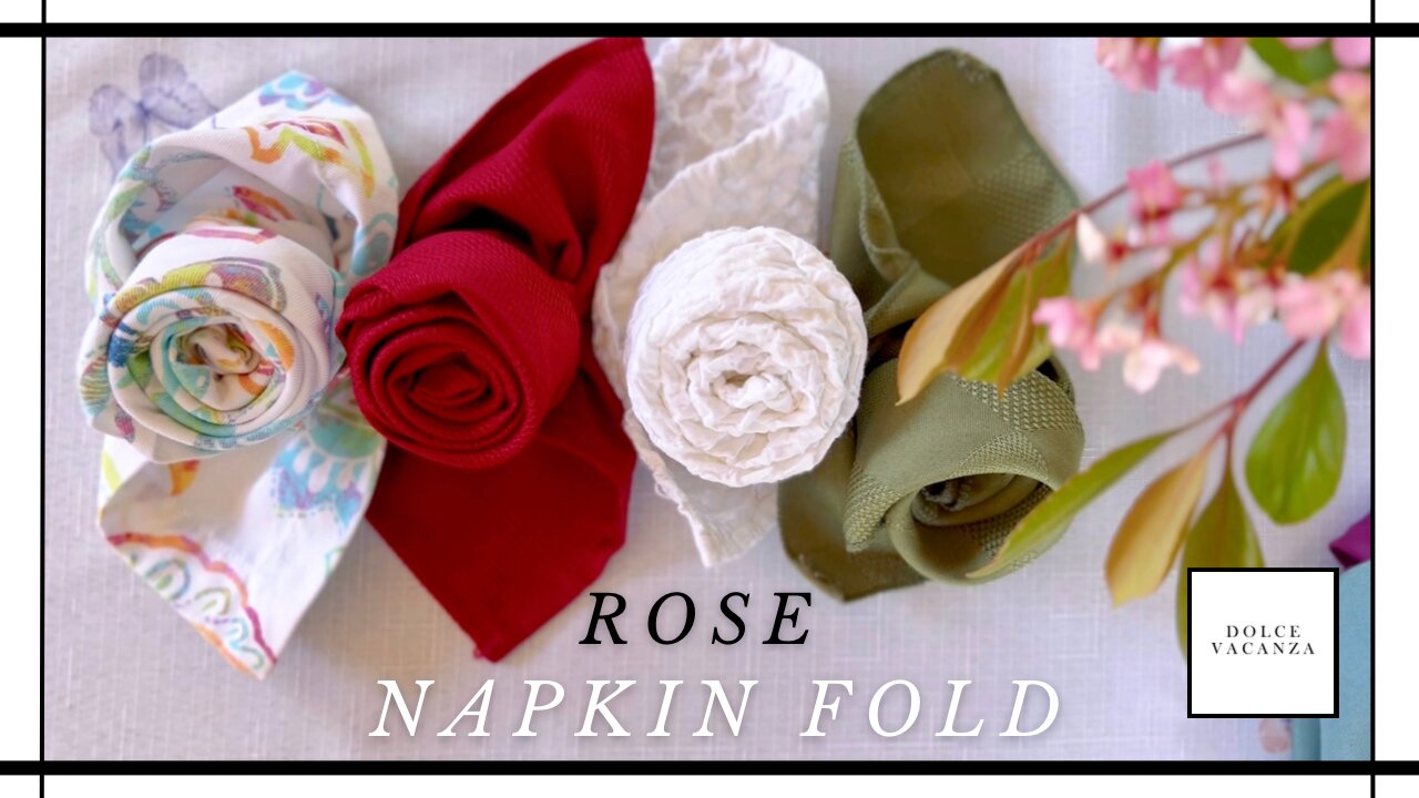 How To | Fold a Cloth Napkin into a Rose