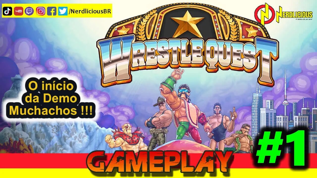 🎮 GAMEPLAY! Jogamos a Demo de WRESTLEQUEST no PC! Confira como está a Gameplay deste jogão!