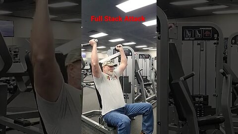 Full Stack Attack Shoulders press 💪, Crazy 🤪 old man