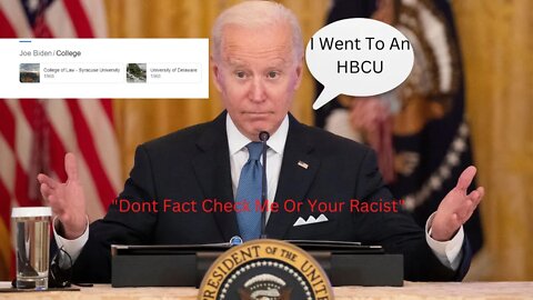 Biden Lies About Going To HBCU, How Brain Dead Is This Idiot?